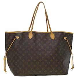 Louis Vuitton-LOUIS VUITTON Monogramm Neverfull GM Tote Bag M40157 LV Auth 43051-Monogramm