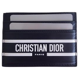 Dior card holder 30 Montaigne Navy blue