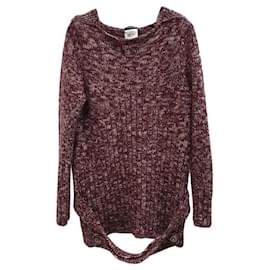 Chanel-CHANEL suéter de caxemira tricotado à mão-Multicor