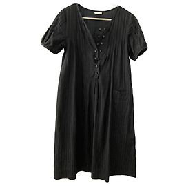 Robe midi en soie Stella Nova noire Noir