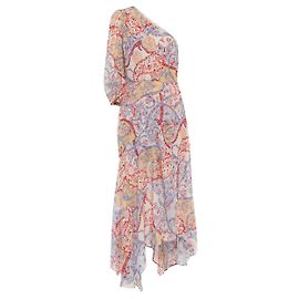 Veronica Beard Robe midi à fleurs Kimber Multicolore
