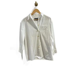 DOLCE & GABBANA Hauts T.IT 38 Coton Blanc