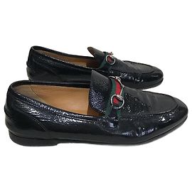 GUCCI  Mules & clogs T.EU 38 Patent leather Black