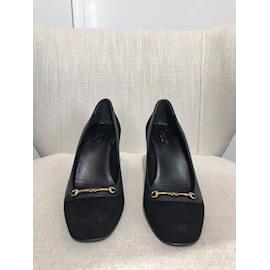 Gucci-GUCCI Tacchi T.Unione Europea 38.5 scamosciato-Nero