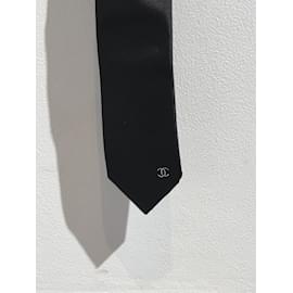 Chanel-CHANEL  Ties T.  silk-Black