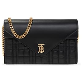 Burberry-Quilted Burberry bag-Black