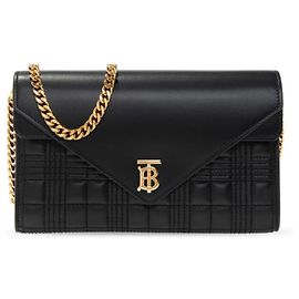 Bolsa de mão Burberry em couro acolchoado preto Preto