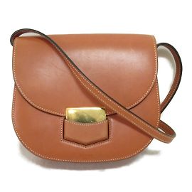 Céline Bolsa transversal Trotteur de couro 17902 Marrom