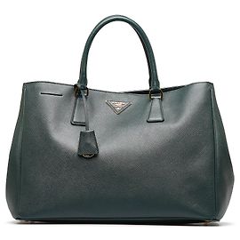 Saffiano Galleria Tote Verde Prada Grande Verde
