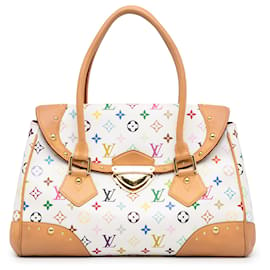 Louis Vuitton-Louis Vuitton Weißes Monogramm Mehrfarbig Beverly GM-Weiß,Mehrfarben