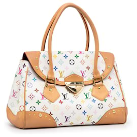 Louis Vuitton-Louis Vuitton Weißes Monogramm Mehrfarbig Beverly GM-Weiß,Mehrfarben