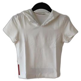 CAMISETA PRADA ALGODÃO BRANCA Branco