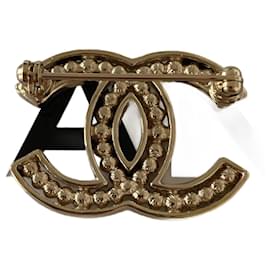 Chanel-Chanel CC Brooch B 19 S-Golden
