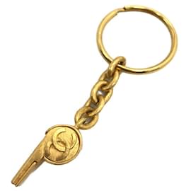 Chanel-****CHANEL Gold-Schlüsselanhänger-Gold hardware