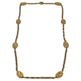 Chanel-****CHANEL Gold Vintage Necklace-Gold hardware