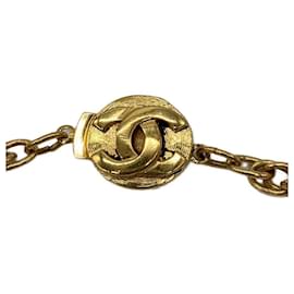 Chanel-**** Colar CHANEL Ouro Vintage-Gold hardware