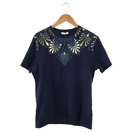 **Gianni Versace Navy Cotton T-shirt Navy blue