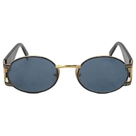 Gianni Versace-**Gianni Versace Blaue Sonnenbrille-Blau