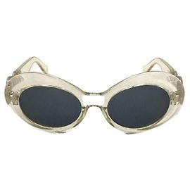 **Gianni Versace Clear Frame Oval Sunglasses Other