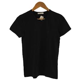 Gianni Versace-**T-shirt preta de algodão Gianni Versace-Preto