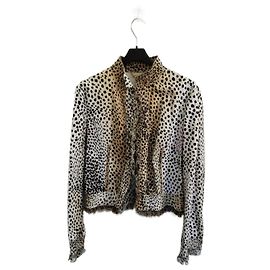 Giacca Roberto Cavalli maculata Nero Beige