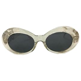 Gianni Versace-**Gafas de sol vintage ovaladas de Gianni Versace-Negro