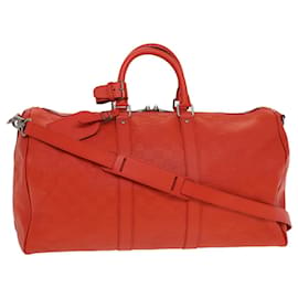 Louis Vuitton-LOUIS VUITTON Damier Infini Keepall Bandouliere 45 Bag Fusion N41142 auth 43817a-Other
