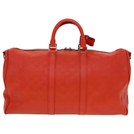 Louis Vuitton-LOUIS VUITTON Damier Infini Keepall Bandouliere 45 Bag Fusion N41142 auth 43817NO-Outro