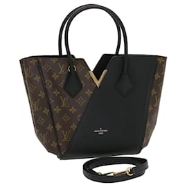 Louis Vuitton-LOUIS VUITTON Monogram Kimono PM Tote Bag 2Way Black M41855 LV Auth 43635a-Black,Other