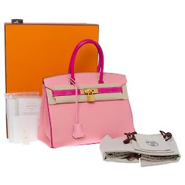 Hermès Borsa Hermes Birkin 30 in Pelle Rosa - 101220 Rosa