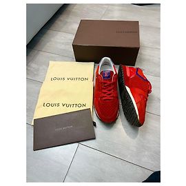 Louis Vuitton Run Away Sneaker Rotes Leder Gr. 38 Rot