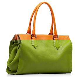 Fendi-Fendi Orange Selleria Tote Bag-Orange