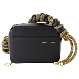 Donna Karan-Phone Cord Bag - Kara - Leather - Black-Black