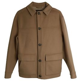 Cappotto Button Down Rain System Loro Piana in pelo di cammello marrone Marrone