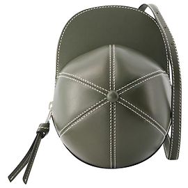 JW Anderson Bolsa Midi Cap - J.W.Anderson - Couro - Oliva Escuro Verde