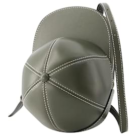 JW Anderson-Midi Cap Bag - J.W.Anderson - Leather - Dark Olive-Green