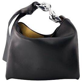 JW Anderson Borsa Hobo Piccola con Catena - J.W.Anderson - Pelle - Nero Nero