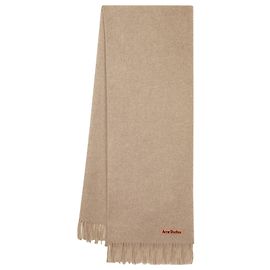 Cachecol Fn-Ux - Acne Studios - Lã - Aveia Marrom Bege