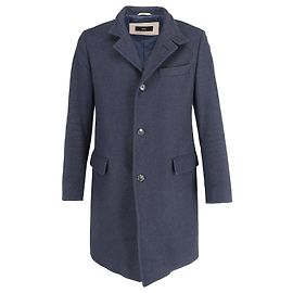 Cappotto Hugo Boss Slim Fit in viscosa blu navy Blu Blu navy