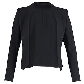 Hugo Boss Slim Fit Blazer aus schwarzer Wolle Schwarz