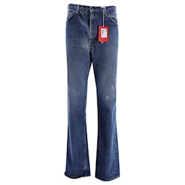 Valentino Garavani-Levi‘s x Valentino Bootcut Jeans in Blue Cotton Denim-Blue