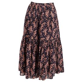 Ulla Johnson Auveline geraffter Jacquard-Midirock aus Baumwolle mit Blumendruck Andere Python drucken