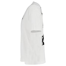 Off White-Camiseta com logo off-white em algodão branco-Branco