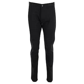 Saint Laurent-Saint Laurent Chinos in Black Cotton-Black