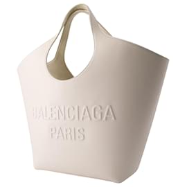 Balenciaga-Cabas Mary Kate - Balenciaga - Cuir - Nacre-Blanc