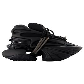 Einhorn-Sneaker – Balmain – Leder – Schwarz Schwarz
