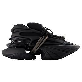 Einhorn-Sneaker – Balmain – Leder – Schwarz Schwarz