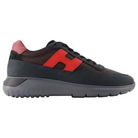 Hogan-Interactive3 Sneakers - Hogan - Leather - Black-Black