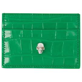 Alexander Mcqueen-Card Holder - Alexander McQueen - Leather - Green-Green