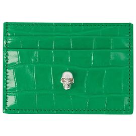 Kartenetui – Alexander McQueen – Leder – Grün Grün